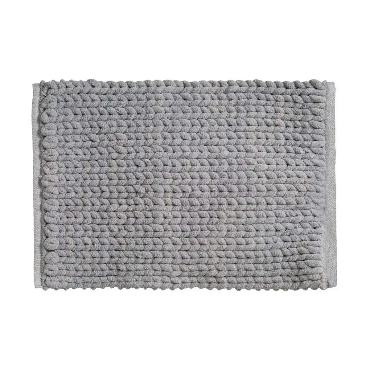 Tapis de bain 5five gris polyester 50 x 75 cm _5221. DIAYTAR COTE D'IVOIRE - Votre Plateforme Shopping Engagée. Explorez notre catalogue et choisissez des produits qui reflètent notre dévouement envers la qualité et la satisfaction du client.