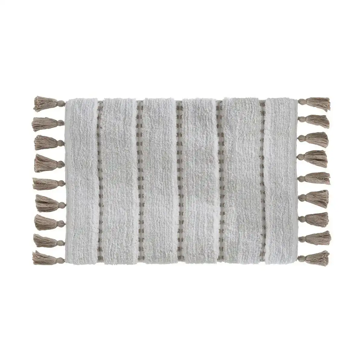 Tapis de bain 5five pom pom marron coton 50 x 75 cm _4962. DIAYTAR COTE D'IVOIRE - Votre Passage vers le Raffinement. Plongez dans notre univers de produits exquis et choisissez des articles qui ajoutent une touche de sophistication à votre vie.