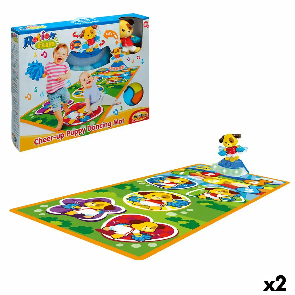 Tapis de jeu winfun motionfun chien 2 unites _5314. DIAYTAR COTE D'IVOIRE - L'Art de Choisir, l'Art de Se Distinquer. Naviguez à travers notre catalogue et choisissez des produits qui ajoutent une note d'élégance à votre style unique.