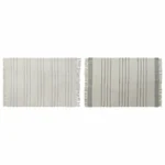 Tapis dkd home decor 120 x 180 x 0 75 cm gris polyester blanc frange boho 2 unites _8254. DIAYTAR COTE D'IVOIRE - Là où la Tradition Devient Tendance. Naviguez à travers notre boutique en ligne et choisissez des produits qui allient l'authenticité au contemporain.