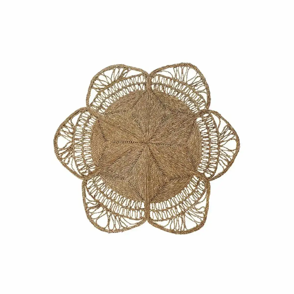 Tapis dkd home decor 150 x 150 x 1 cm fleur naturel polyester multicouleur fibre tresse herbier marin_4014. Bienvenue chez DIAYTAR COTE D'IVOIRE - Où Votre Shopping Prend Vie. Découvrez notre univers et dénichez des trésors qui ajoutent de la couleur à votre quotidien.