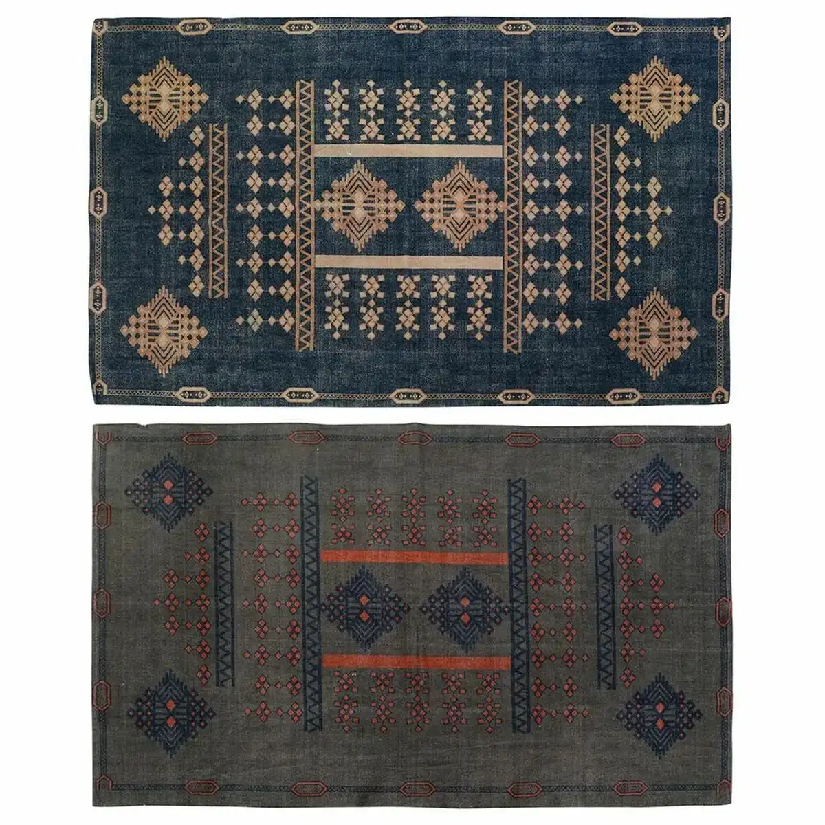 Tapis dkd home decor 160 x 230 x 0 4 cm bleu orange polyester arabe geometrique 2 unites _2543. Bienvenue chez DIAYTAR COTE D'IVOIRE - Où le Shopping Devient un Voyage. Explorez notre plateforme pour dénicher des produits uniques, racontant l'histoire et l'âme du Côte d'Ivoire.