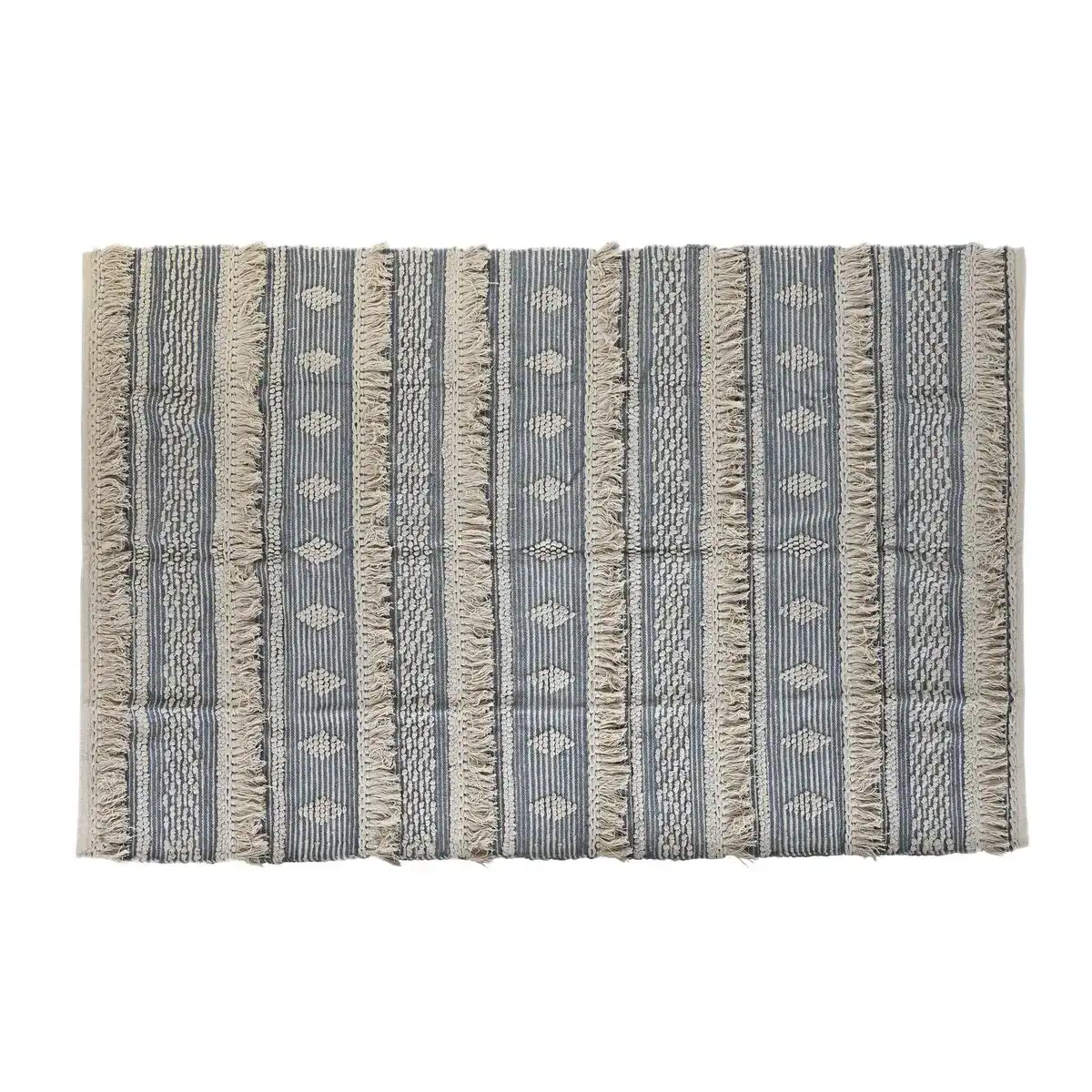 Tapis dkd home decor 230 x 160 x 2 cm bleu coton blanc boho_5789. Découvrez DIAYTAR COTE D'IVOIRE - Où l'Élégance Rencontre la Variété. Parcourez notre collection et trouvez des trésors cachés qui ajoutent une touche de sophistication à votre vie quotidienne.