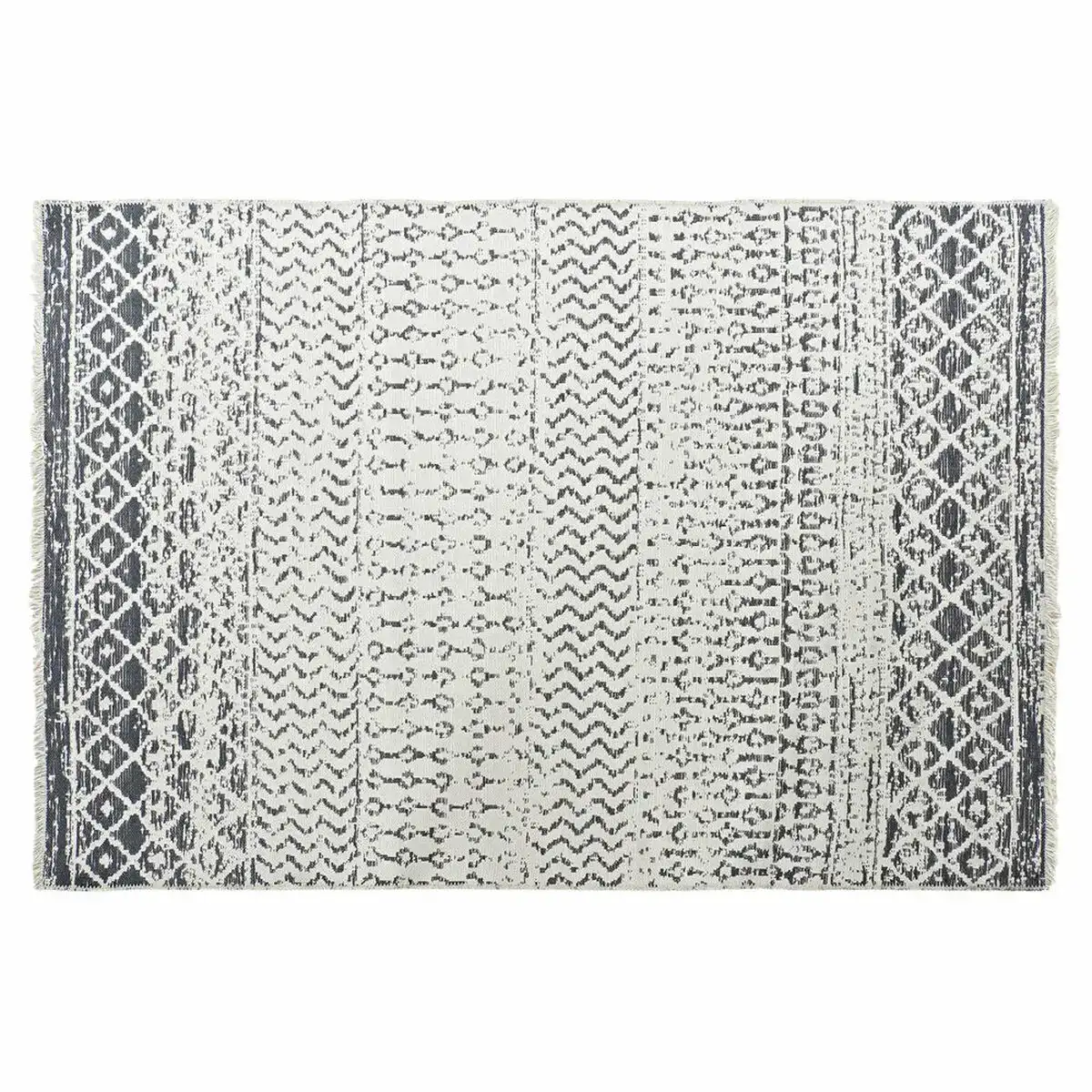 Tapis dkd home decor blanc gris polyester coton 200 x 290 x 1 cm _2943. DIAYTAR COTE D'IVOIRE - Où Chaque Détail Compte. Naviguez à travers notre gamme variée et choisissez des articles qui ajoutent une touche spéciale à votre quotidien, toujours avec qualité et style.