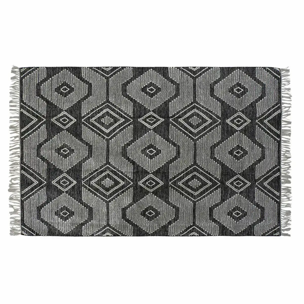 Tapis dkd home decor blanc noir coton 120 x 180 x 1 cm _2306. DIAYTAR COTE D'IVOIRE - Votre Destination pour un Shopping Inégalé. Naviguez à travers notre sélection minutieuse pour trouver des produits qui répondent à tous vos besoins.