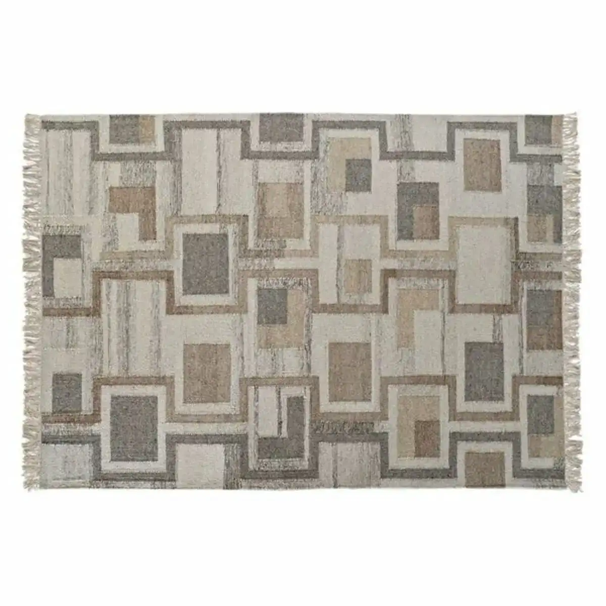 Tapis dkd home decor coton laine 120 x 180 cm _1839. DIAYTAR COTE D'IVOIRE - Où le Shopping Devient une Aventure Culturelle. Plongez dans notre univers de produits qui célèbrent l'héritage et l'artisanat du Côte d'Ivoire.