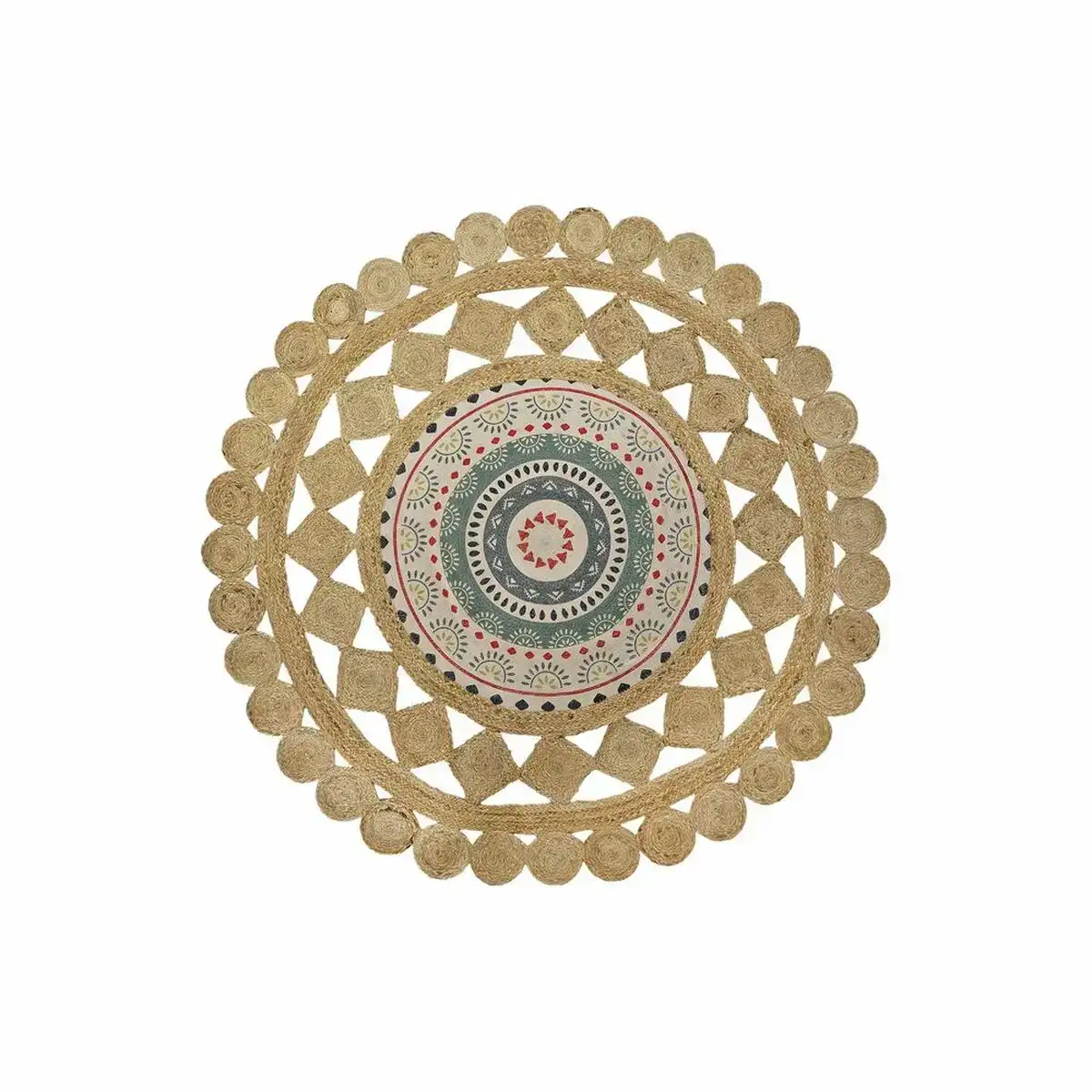 Tapis dkd home decor marron multicouleur 150 x 150 x 0 75 cm _5096. DIAYTAR COTE D'IVOIRE - Où Choisir Rime avec Qualité. Découvrez notre sélection soigneusement conçue et choisissez des articles qui incarnent l'excellence et l'innovation.