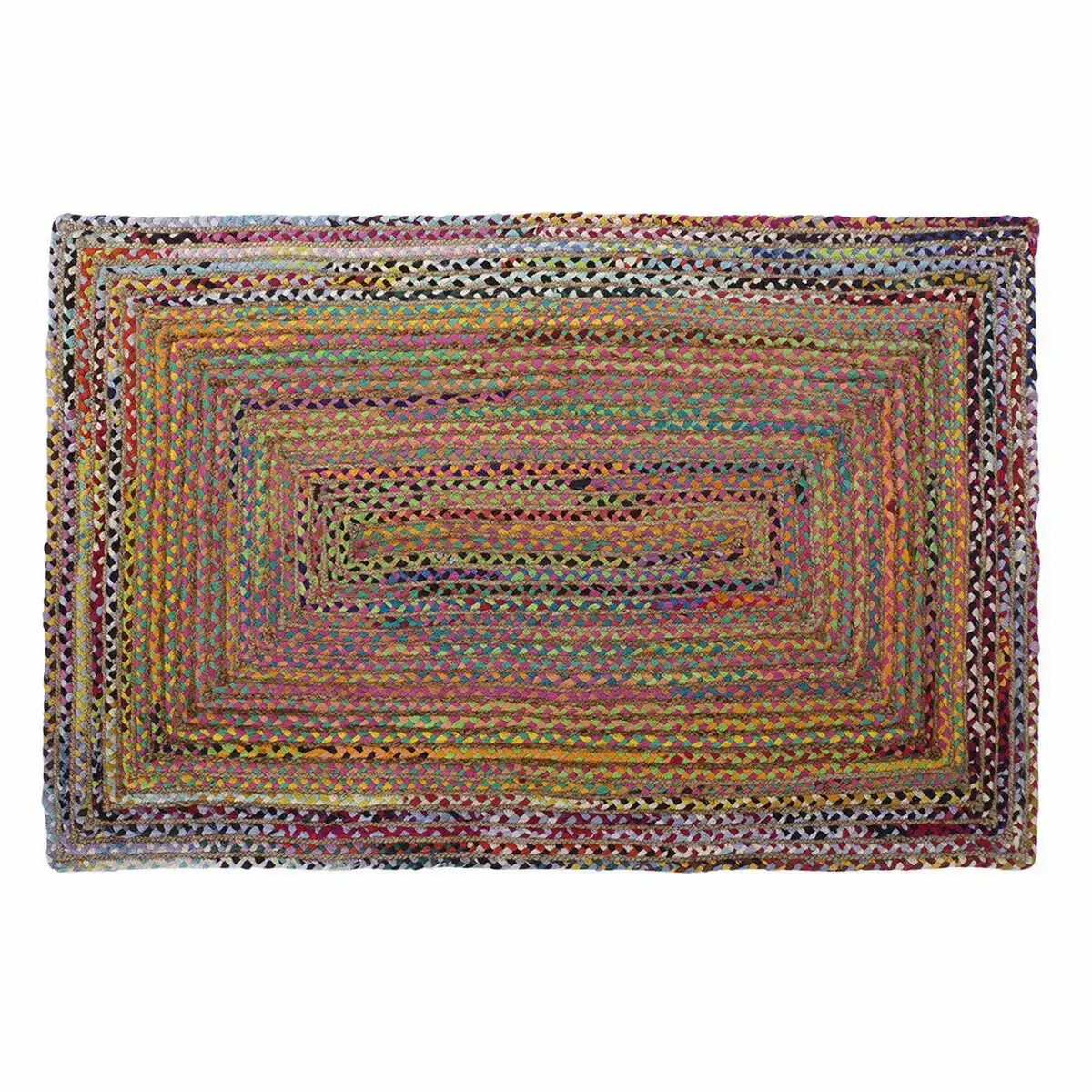 Tapis dkd home decor marron multicouleur jute coton 200 x 290 x 1 cm _4159. DIAYTAR COTE D'IVOIRE - Là où Chaque Produit a son Propre Éclat. Explorez notre boutique en ligne et trouvez des articles qui ajoutent de la brillance à votre quotidien.