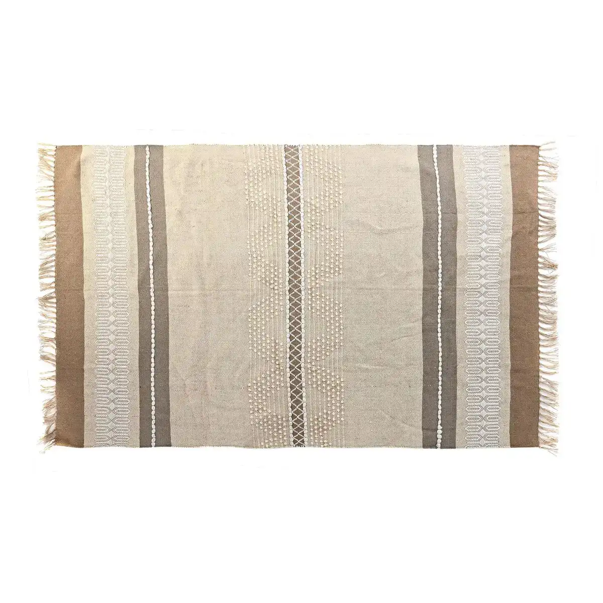 Tapis dkd home decor marron polyester coton 156 x 244 x 0 7 cm _6956. DIAYTAR COTE D'IVOIRE - L'Univers du Choix et de l'Authenticité. Explorez notre catalogue et découvrez des articles qui incarnent le patrimoine du Côte d'Ivoire et la modernité du monde.