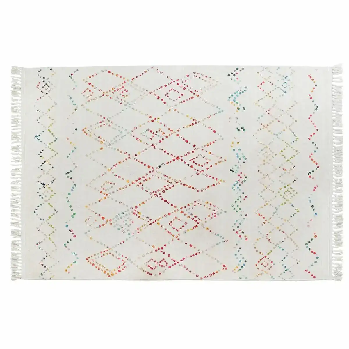 Tapis dkd home decor multicouleur losanges 200 x 290 x 0 7 cm_3504. DIAYTAR COTE D'IVOIRE - L'Art de Choisir, l'Art de S'émerveiller. Explorez notre gamme de produits et laissez-vous émerveiller par des créations authentiques et des designs modernes.