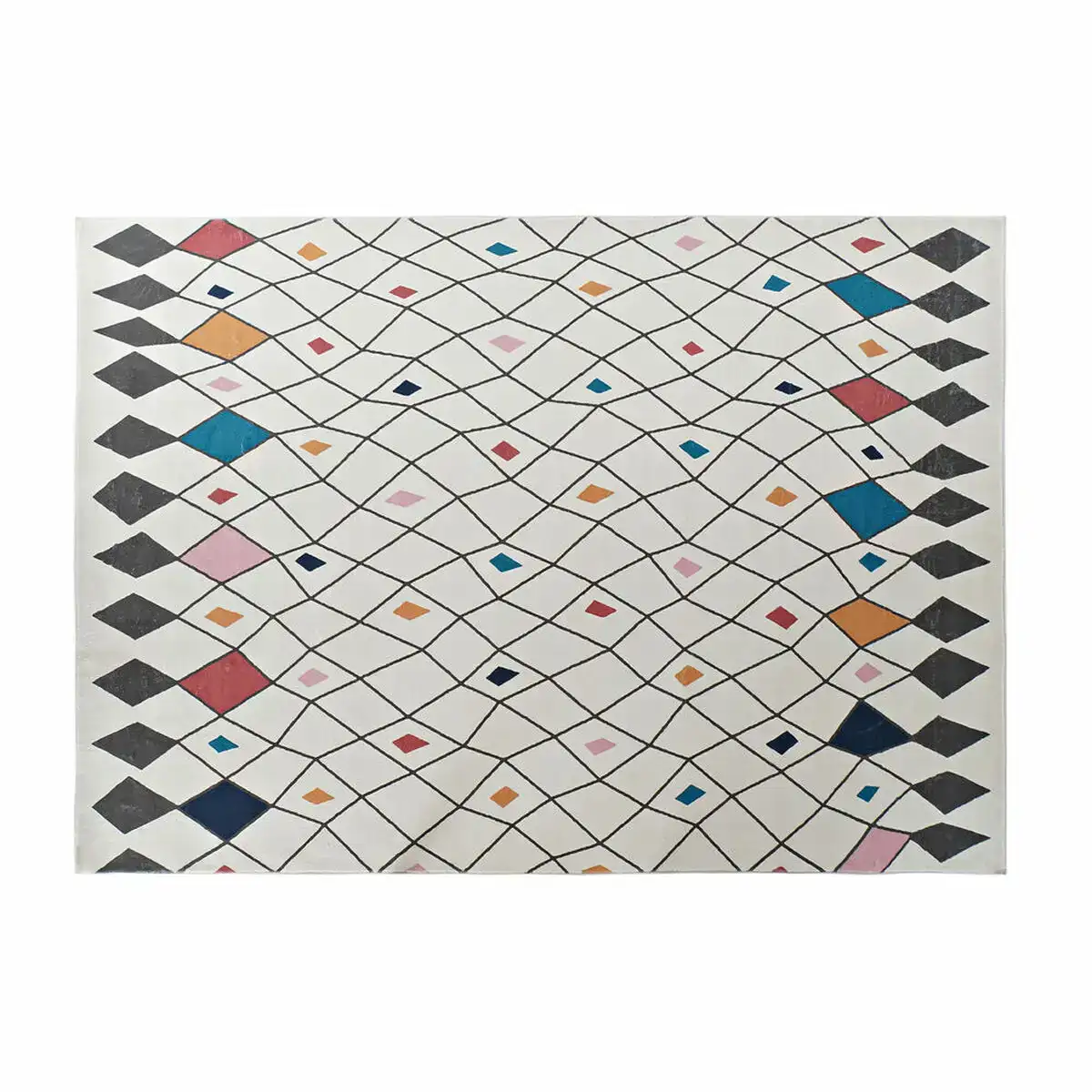 Tapis dkd home decor multicouleur polyester 160 x 230 x 0 7 cm _2680. DIAYTAR COTE D'IVOIRE - Où Chaque Produit est une Histoire à Raconter. Découvrez notre sélection de produits qui vous permettent de créer votre propre récit à travers vos achats.