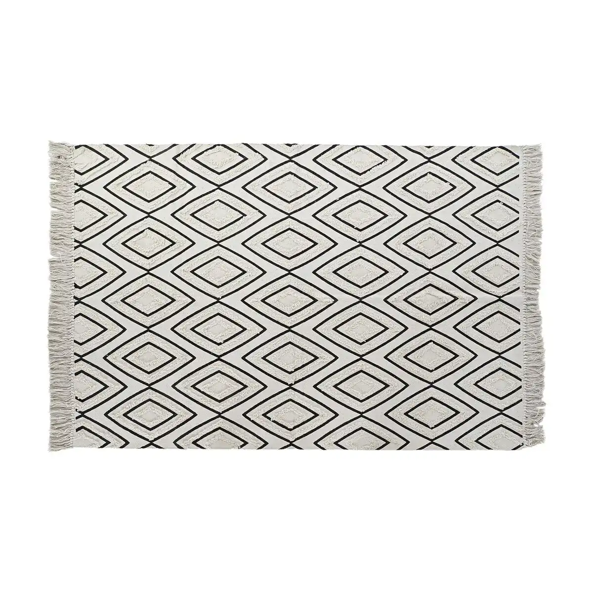 Tapis dkd home decor noir blanc 120 x 190 x 0 7 cm _8098. DIAYTAR COTE D'IVOIRE - L'Art de Vivre en Couleurs et en Styles. Parcourez notre sélection et trouvez des articles qui reflètent votre personnalité et votre goût pour la vie.