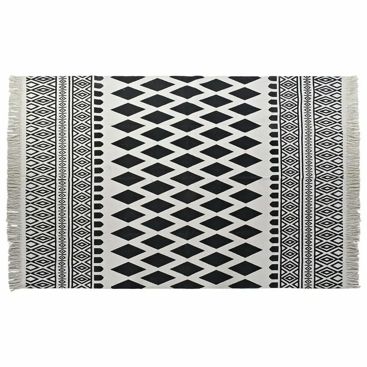 Tapis dkd home decor noir blanc 160 x 250 x 0 7 cm _5444. Bienvenue sur DIAYTAR COTE D'IVOIRE - Là où le Shopping Devient une Aventure. Explorez notre catalogue et dénichez des trésors qui élargiront votre horizon shopping.