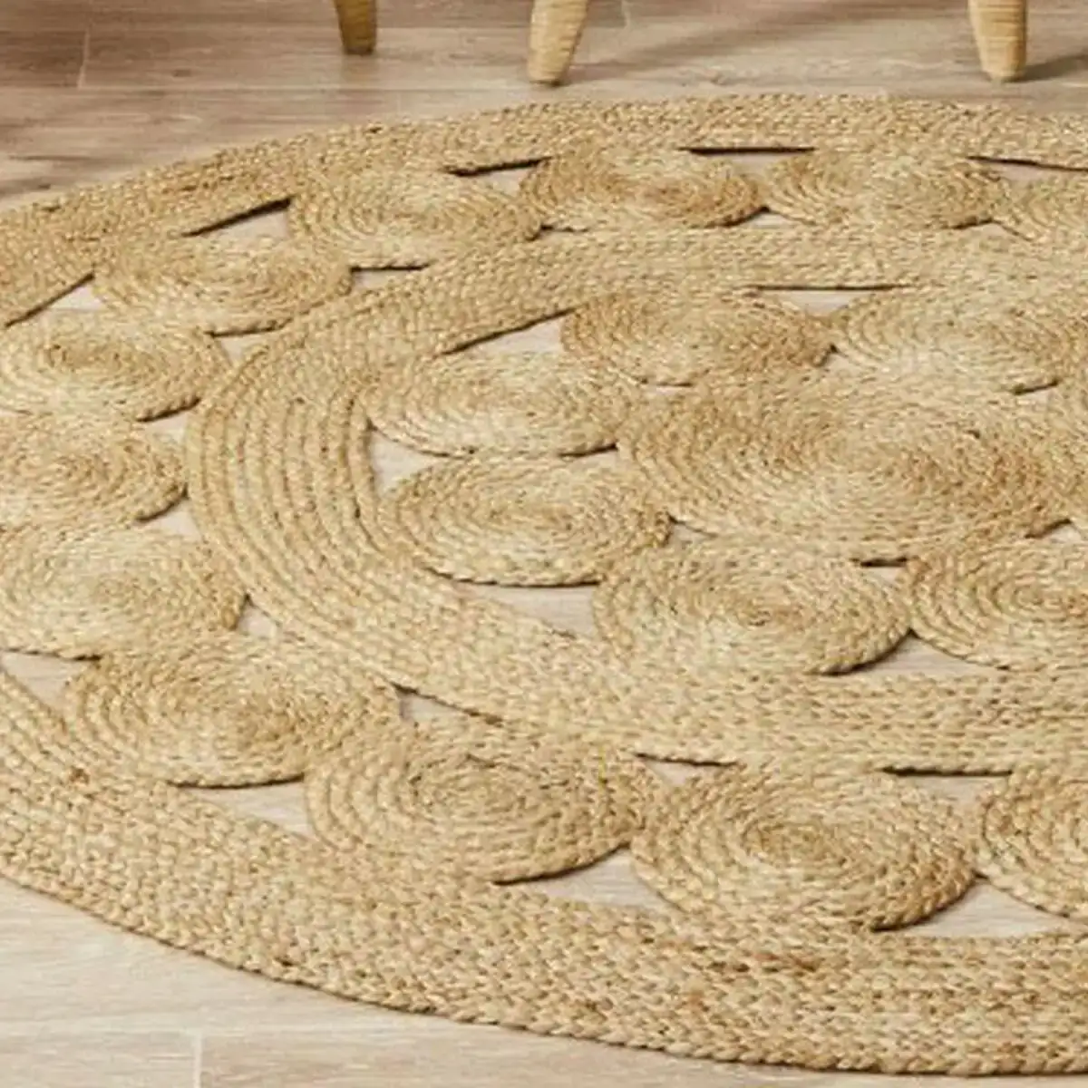 Tapis dkd home decor tropical jute 200 x 200 x 200 cm _8818. DIAYTAR COTE D'IVOIRE - Où la Mode et le Confort se Rencontrent. Plongez dans notre univers de produits et trouvez des articles qui vous habillent avec style et aisance.