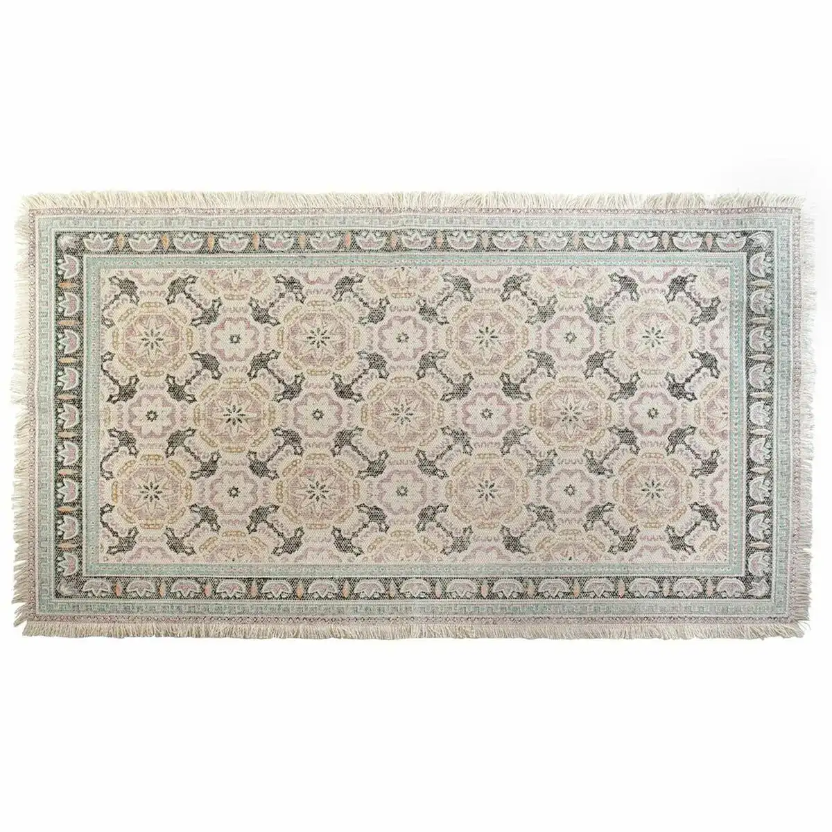 Tapis dkd home decor vert bordeaux arabe carrelage 160 x 230 x 0 5 cm _2987. Entrez dans l'Univers de DIAYTAR COTE D'IVOIRE - Où le Shopping Devient une Découverte. Explorez nos rayons et dénichez des trésors qui illuminent votre quotidien.