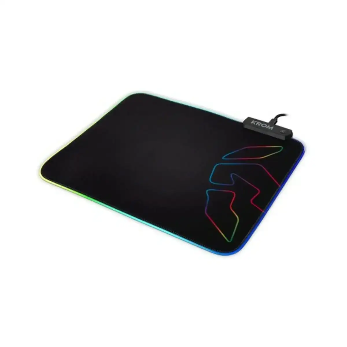 Tapis gaming avec eclairage led krom knout rgb 32 x 27 x 0 3 cm noir_8223. DIAYTAR COTE D'IVOIRE - Où Chaque Détail Fait la Différence. Parcourez notre sélection soignée et choisissez des articles qui rehaussent votre quotidien, du fonctionnel à l'esthétique.