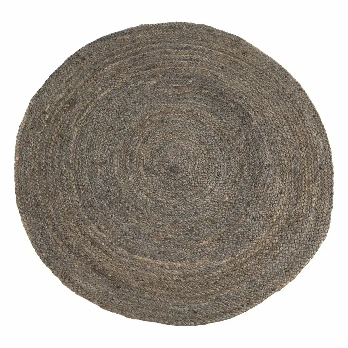 Tapis gris jute 120 x 120 cm_8230. DIAYTAR COTE D'IVOIRE - L'Art du Shopping Facilité. Naviguez sur notre plateforme en ligne pour découvrir une expérience d'achat fluide et agréable, avec une gamme de produits adaptés à tous.