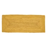 Tapis jaune jute 170 x 70 cm_2166. DIAYTAR COTE D'IVOIRE - L'Art de Choisir, l'Art de S'émerveiller. Explorez notre gamme de produits et laissez-vous émerveiller par des créations authentiques et des designs modernes.