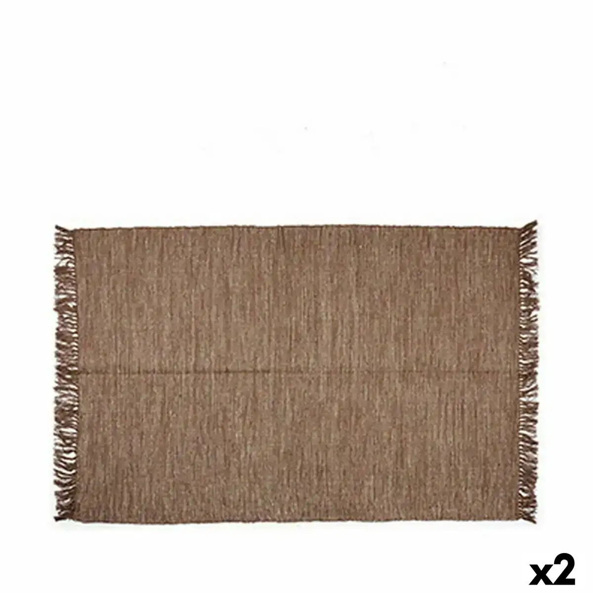 Tapis marron 180 x 120 cm 2 unites _8862. DIAYTAR COTE D'IVOIRE - L'Art du Shopping Distinctif. Naviguez à travers notre gamme soigneusement sélectionnée et choisissez des produits qui définissent votre mode de vie.