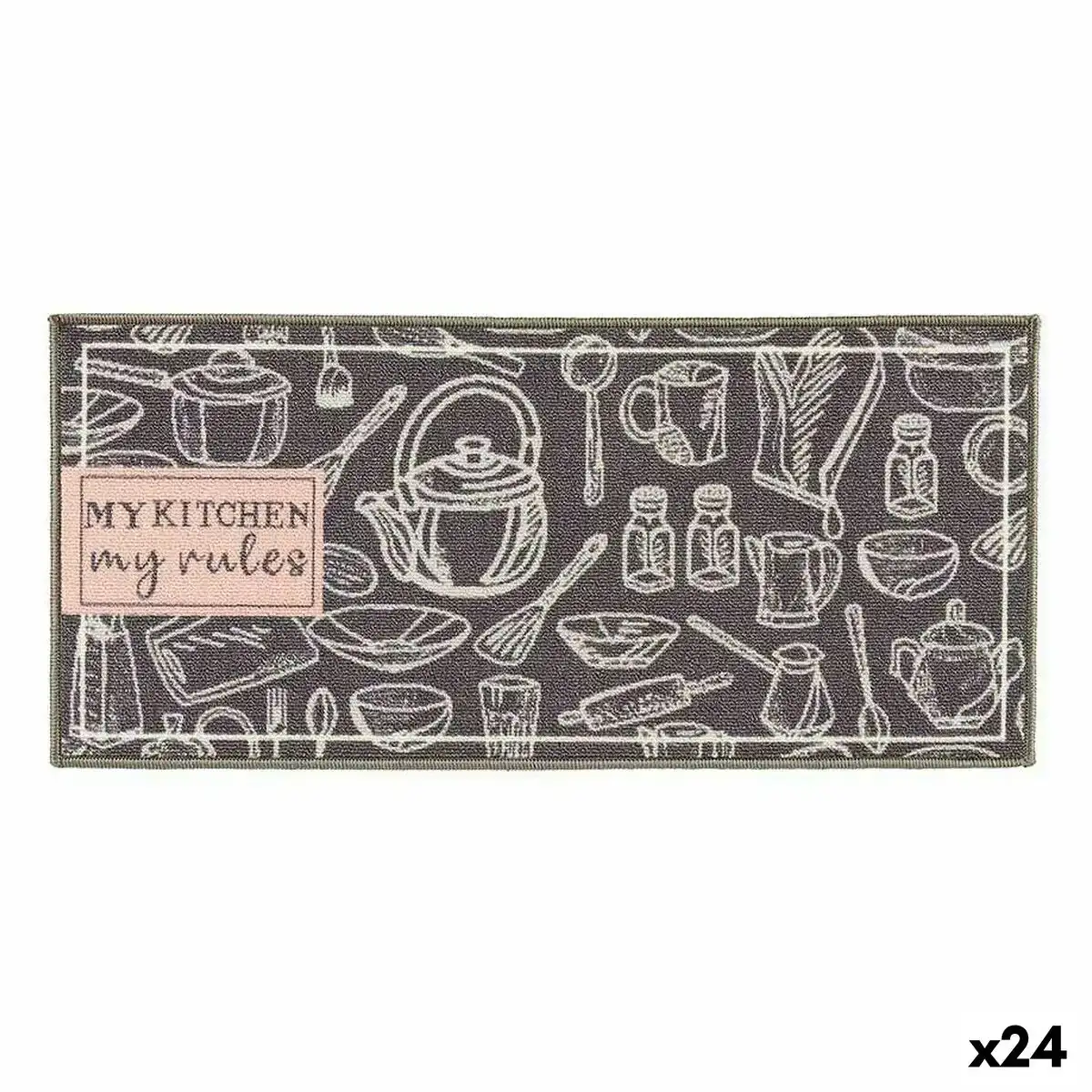 Tapis my kitchen polyvalents 40 x 90 cm 24 unites _3810. DIAYTAR COTE D'IVOIRE - Où la Tradition Renouvelée Rencontre l'Innovation. Explorez notre gamme de produits qui fusionnent l'héritage culturel avec les besoins contemporains.