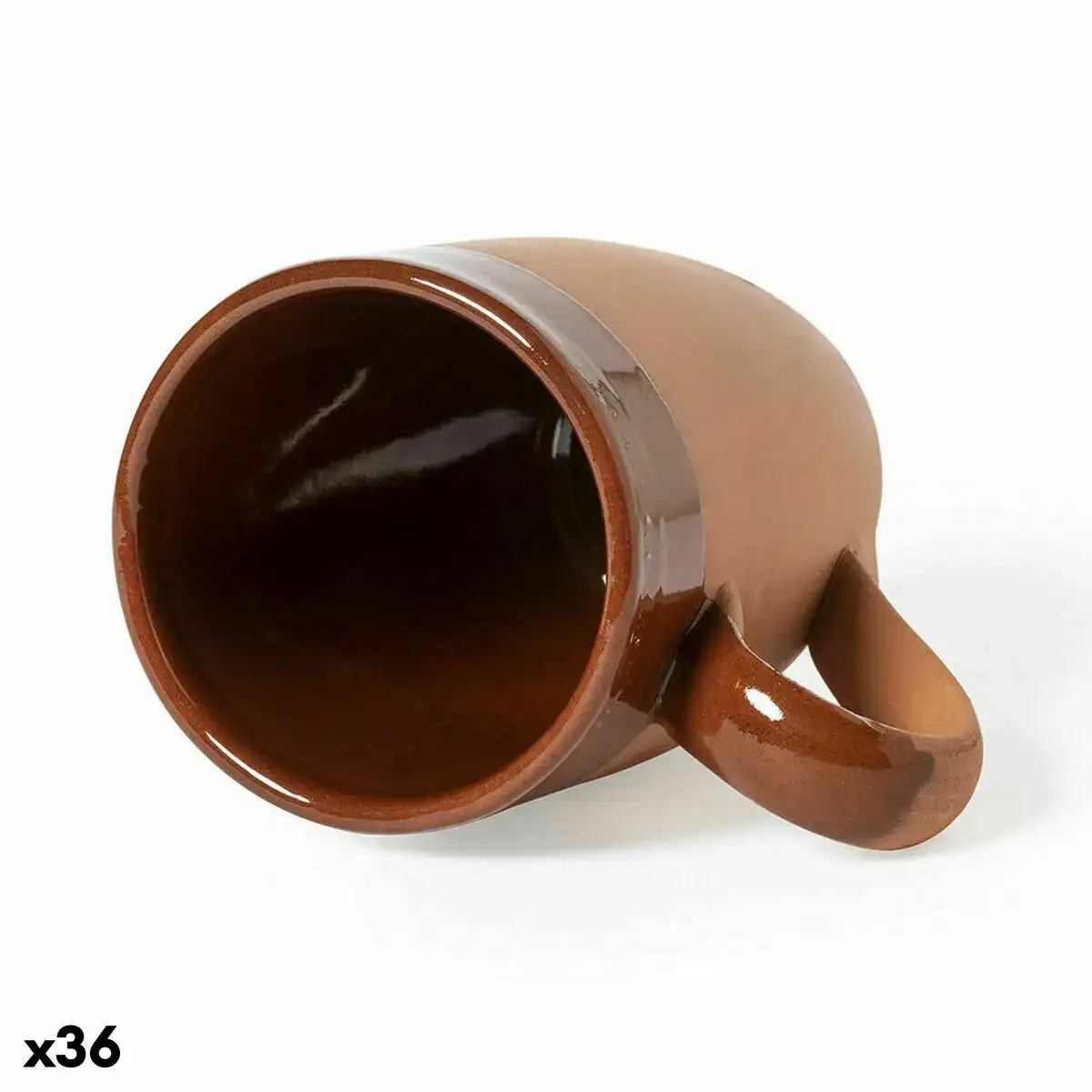 Tasse 142660 faience marron 330 ml 36 unites _3967. DIAYTAR COTE D'IVOIRE - Où Choisir Devient une Découverte. Explorez notre boutique en ligne et trouvez des articles qui vous surprennent et vous ravissent à chaque clic.
