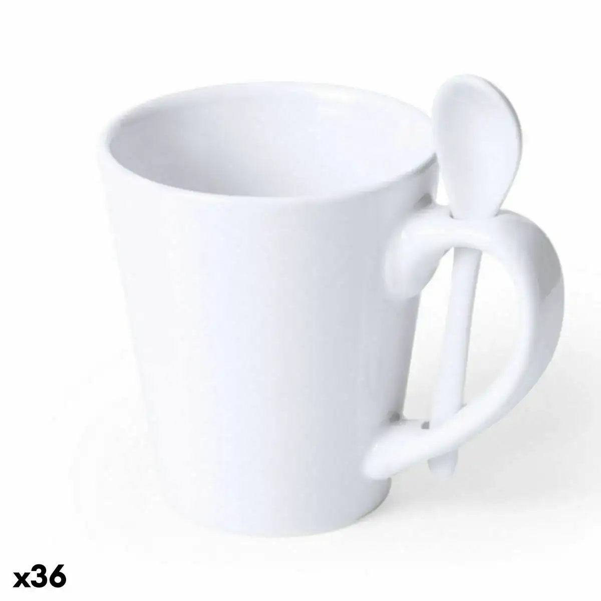 Tasse avec cuillere beppi 145184 blanc 350 ml 36 unites _5977. DIAYTAR COTE D'IVOIRE - L'Art de Vivre le Shopping en Ligne. Découvrez notre plateforme intuitive et trouvez des produits qui vous inspirent et vous enchantent, à chaque clic.