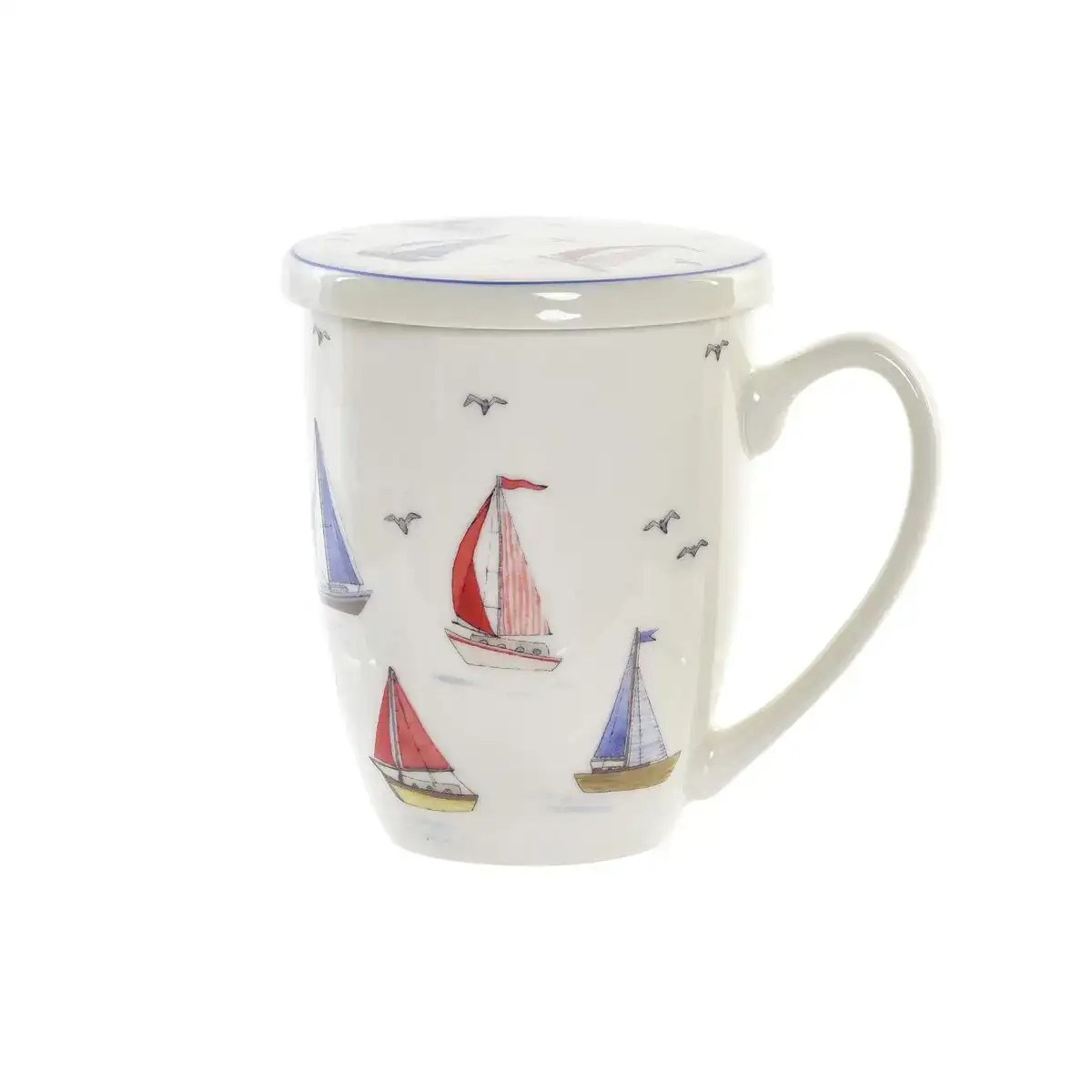 Tasse avec filtre pour infusions dkd home decor voilier bleu blanc rouge acier inoxydable porcelaine voiliers mediterraneen 380 _9929. DIAYTAR COTE D'IVOIRE - Où Choisir Devient une Découverte. Explorez notre boutique en ligne et trouvez des articles qui vous surprennent et vous ravissent à chaque clic.