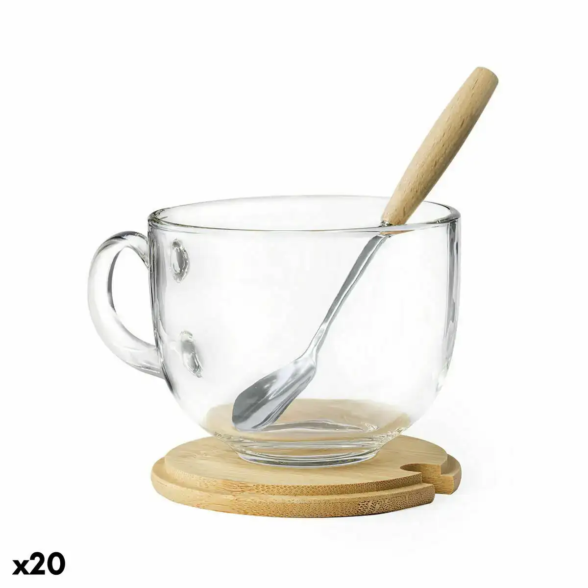 Tasse avec sous tasse 141216 bambou 420 ml 20 unites _8168. DIAYTAR COTE D'IVOIRE - Où l'Élégance Rencontré l'Accessibilité. Parcourez notre catalogue et trouvez des produits qui apportent une touche de sophistication à votre vie quotidienne sans compromettre votre budget.
