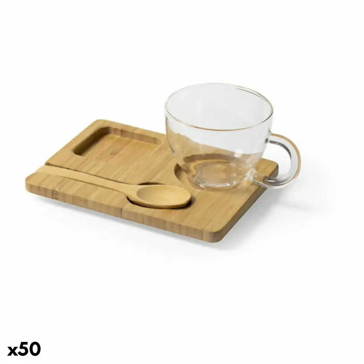 Tasse avec sous tasse 146482 bambou 180 ml 50 unites _2398. DIAYTAR COTE D'IVOIRE - Là où Choisir est un Acte d'Amour pour le Côte d'Ivoire. Explorez notre gamme et choisissez des produits qui célèbrent la culture et l'artisanat du pays.
