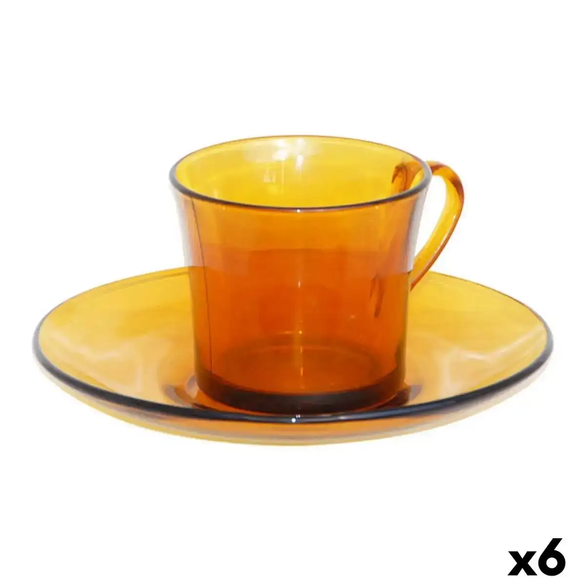 Tasse avec sous tasse duralex lys ambre 6 unites 180 ml _2892. DIAYTAR COTE D'IVOIRE - Où Chaque Produit est une Promesse de Qualité. Explorez notre boutique en ligne et choisissez des produits qui répondent à vos exigences élevées.