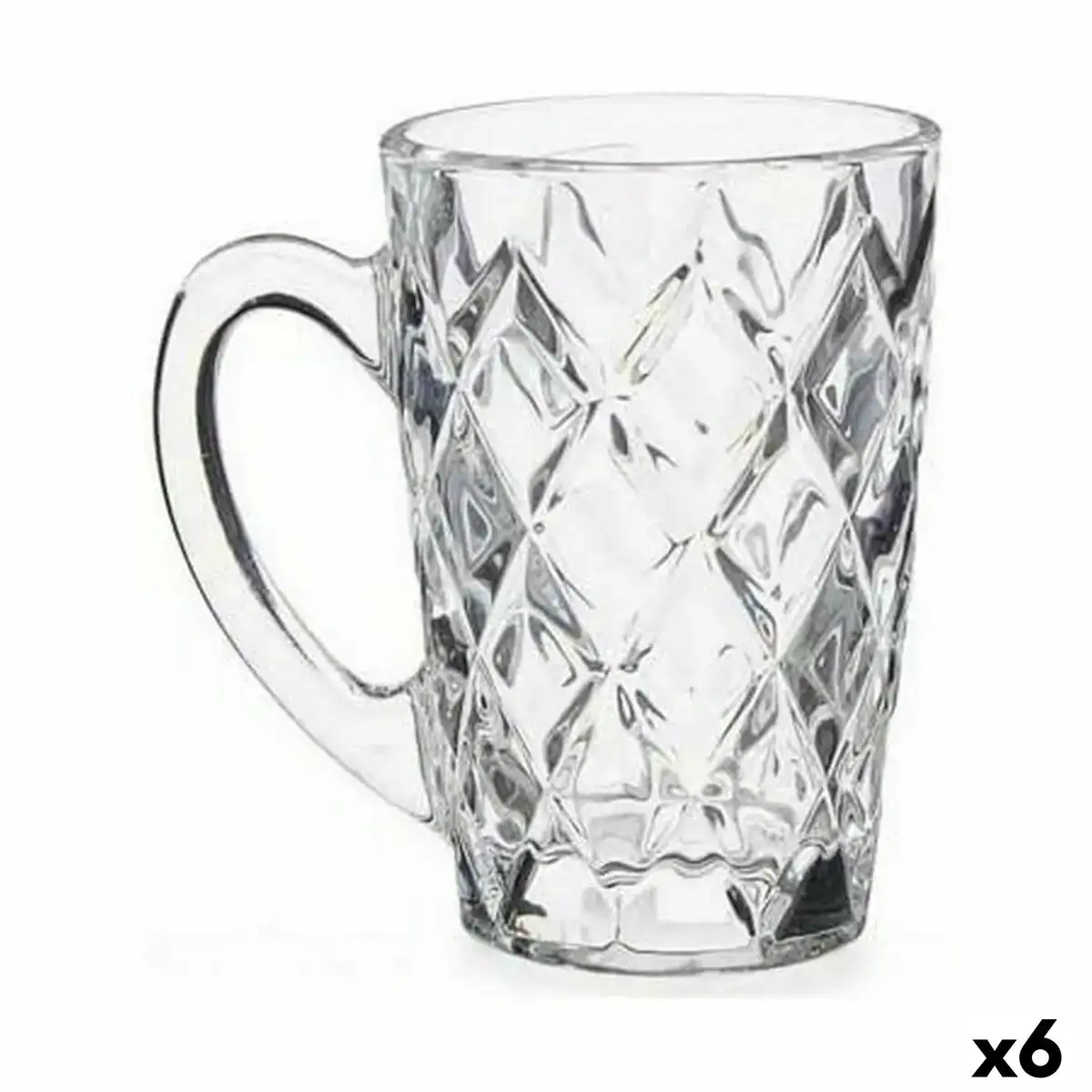 Tasse diamant transparent verre 110 ml 6 unites _6387. DIAYTAR COTE D'IVOIRE - Là où la Diversité Rencontre la Qualité. Parcourez notre gamme complète et trouvez des produits qui incarnent la richesse et l'unicité du Côte d'Ivoire.