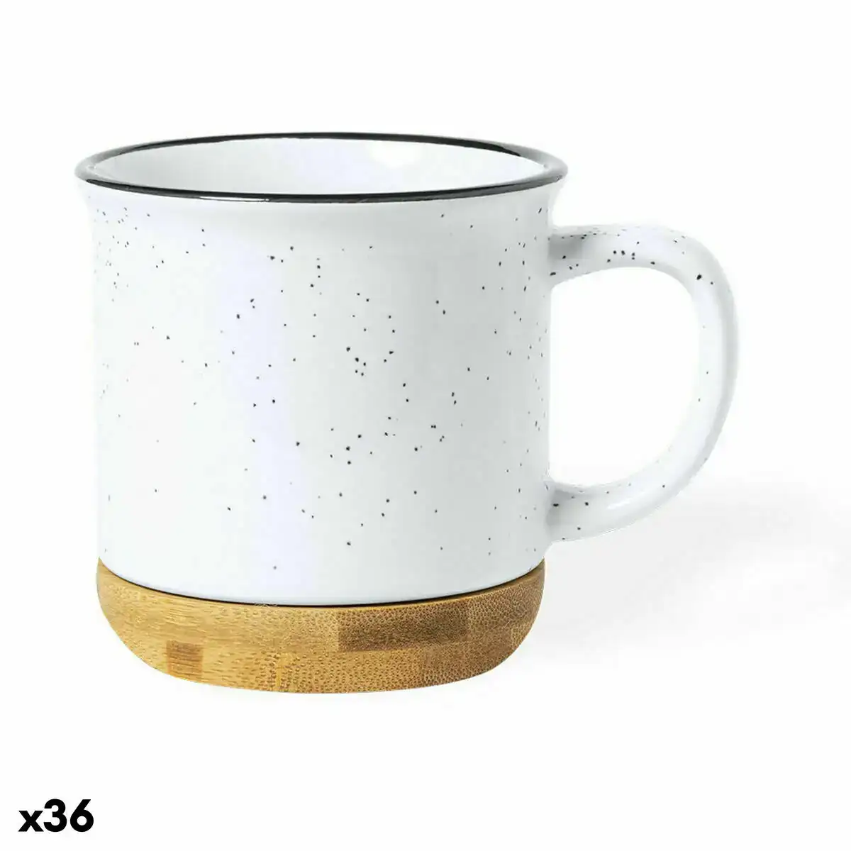 Tasse en ceramique 141281 blanc 330 ml 36 unites _1521. DIAYTAR COTE D'IVOIRE - Où Choisir est un Acte d'Amour pour le Côte d'Ivoire. Explorez notre boutique en ligne et choisissez des articles qui célèbrent la culture et l'artisanat du pays.