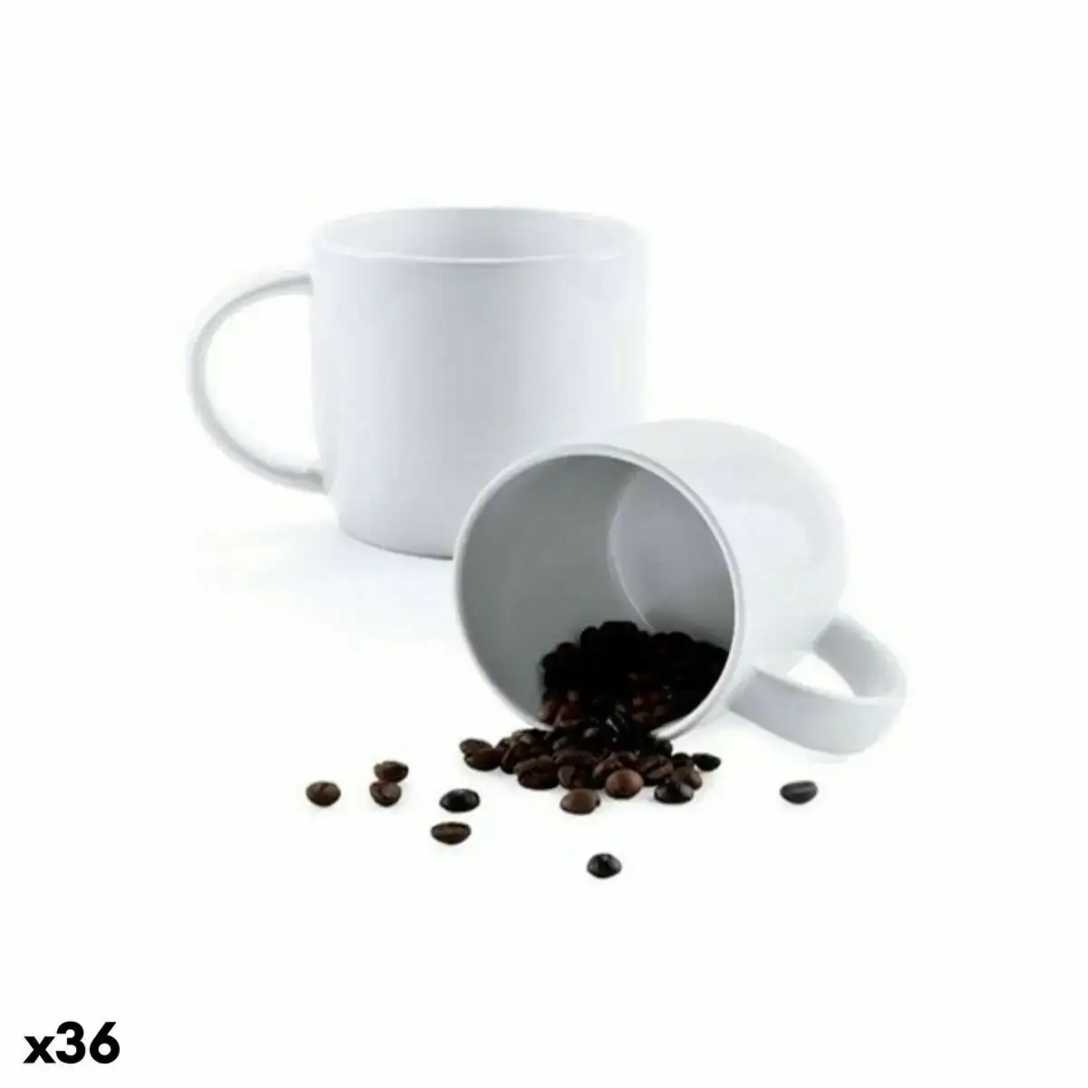 Tasse en ceramique 144749 blanc 380 ml 36 unites _1494. DIAYTAR COTE D'IVOIRE - Votre Univers Shopping Éclectique. Explorez nos offres variées et découvrez des articles qui embrassent la diversité et la polyvalence de vos besoins.