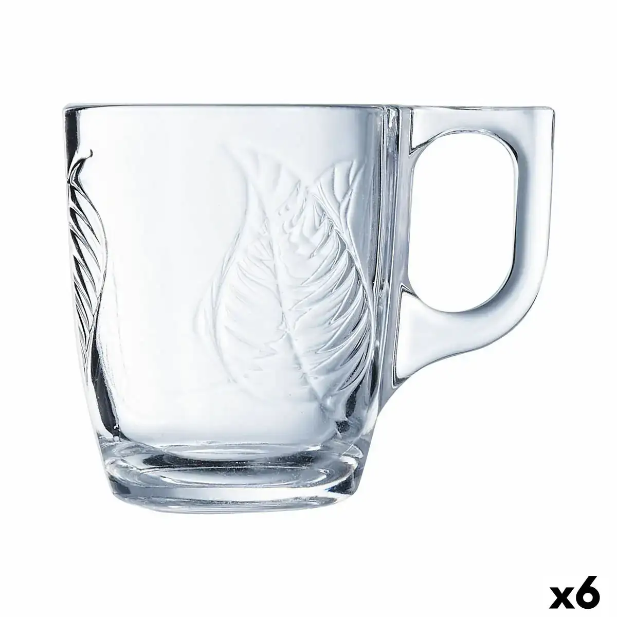 Tasse luminarc leaves volets transparent verre 90 ml 6 unites _5789. DIAYTAR COTE D'IVOIRE - L'Art de Magasiner sans Frontières. Parcourez notre vaste sélection d'articles et trouvez tout ce dont vous avez besoin, du chic à l'authentique, du moderne au traditionnel.