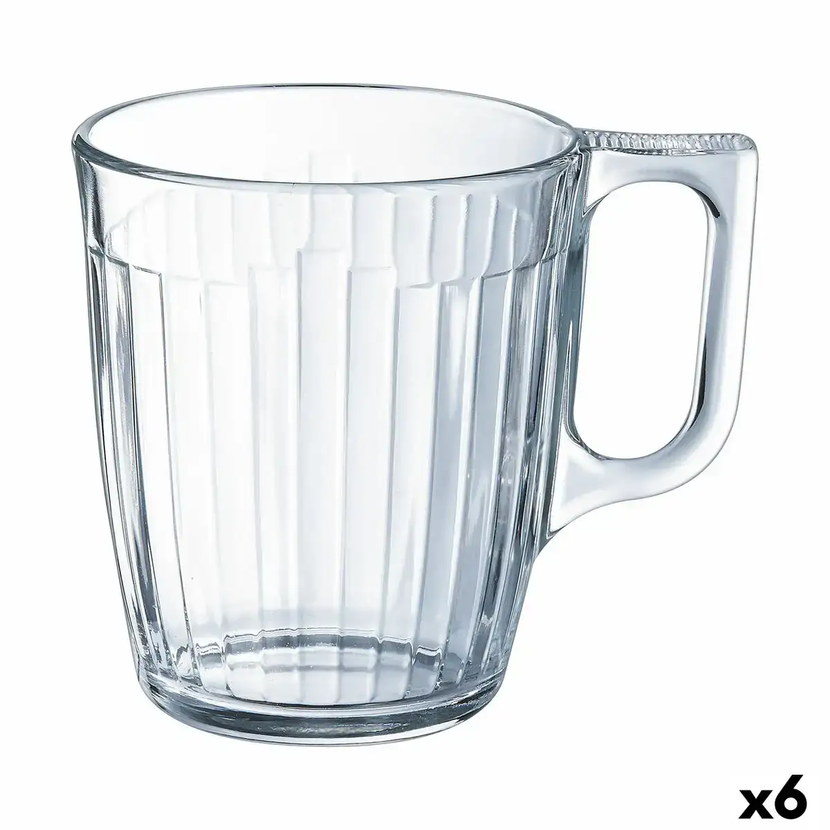 Tasse luminarc nuevo petit dejeuner transparent verre 250 ml 6 unites _6409. DIAYTAR COTE D'IVOIRE - Votre Source de Trésors Culturels. Naviguez à travers notre catalogue et trouvez des articles qui mettent en avant la richesse de la culture sénégalaise.