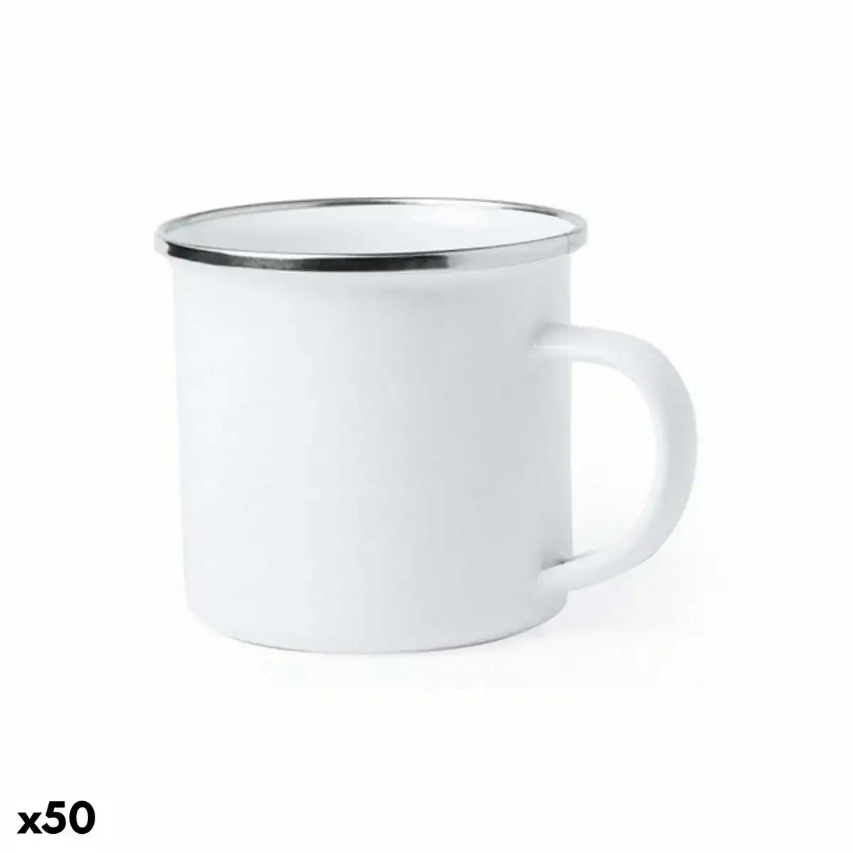Tasse mug 146111 vintage metal blanc 380 ml 50 unites _9196. DIAYTAR COTE D'IVOIRE - Là où Chaque Produit Évoque une Émotion. Parcourez notre catalogue et choisissez des articles qui vous touchent et qui enrichissent votre expérience.