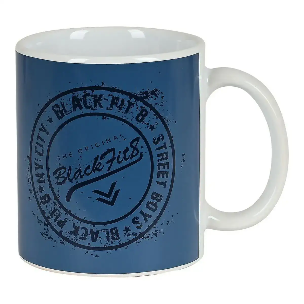 Tasse mug blackfit8 stamp ceramique bleu 350 ml _8022. DIAYTAR COTE D'IVOIRE - L'Art de Vivre le Shopping Authentique. Découvrez notre boutique en ligne et trouvez des produits qui incarnent la passion et le savoir-faire du Côte d'Ivoire.
