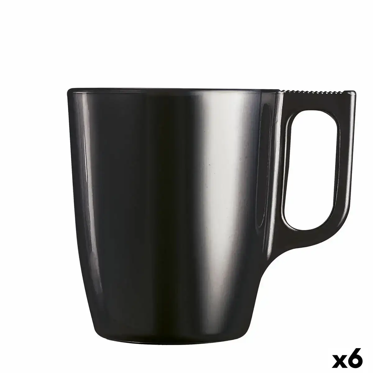 Tasse mug luminarc flashy noir 250 ml verre 6 unites _9715. DIAYTAR COTE D'IVOIRE - Votre Destination pour un Shopping Réfléchi. Découvrez notre gamme variée et choisissez des produits qui correspondent à vos valeurs et à votre style de vie.