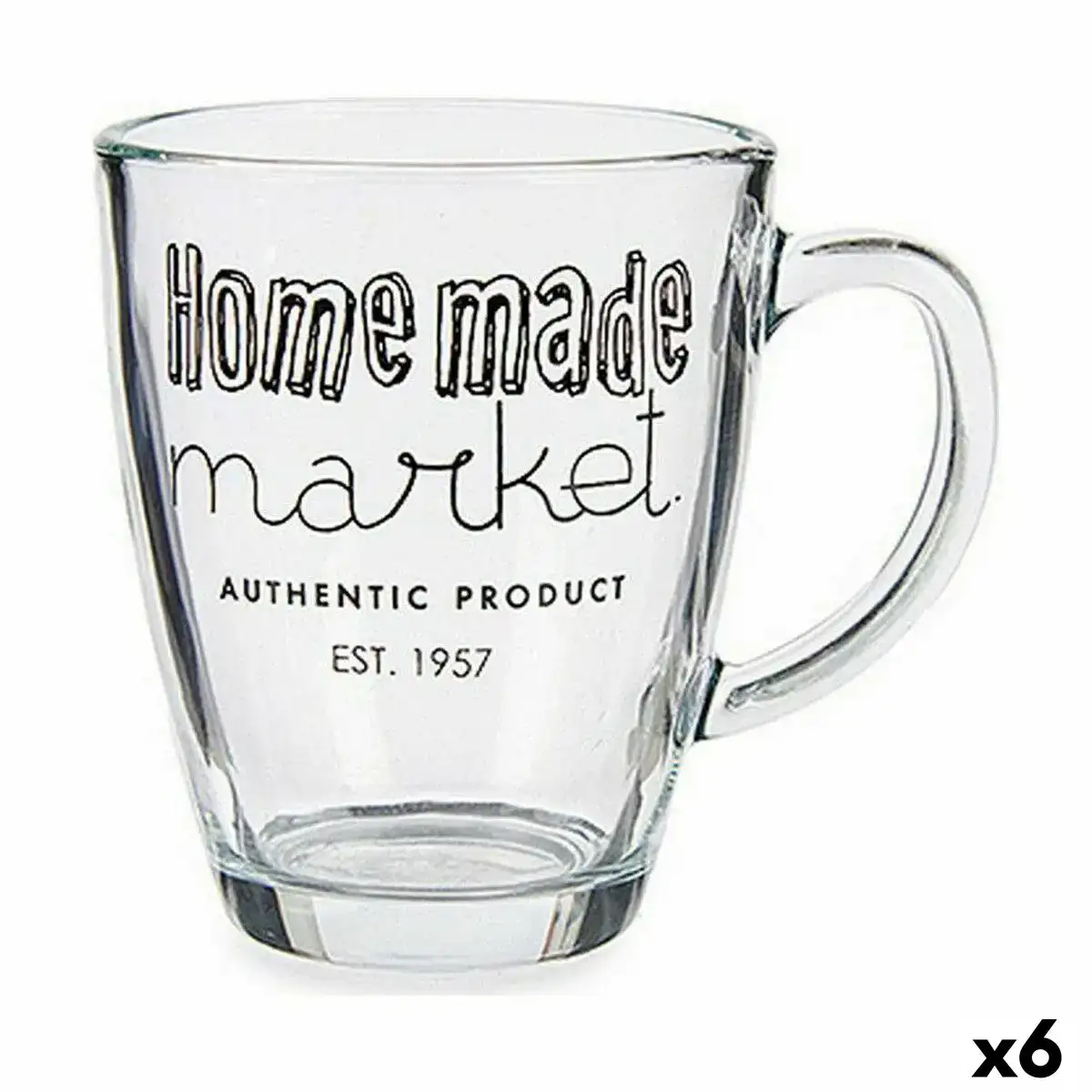 Tasse mug transparent verre 6 unites 320 ml _3824. Entrez dans le Monde Éclectique de DIAYTAR COTE D'IVOIRE. Explorez nos catégories et dénichez des trésors qui reflètent la richesse et l'authenticité du Côte d'Ivoire.