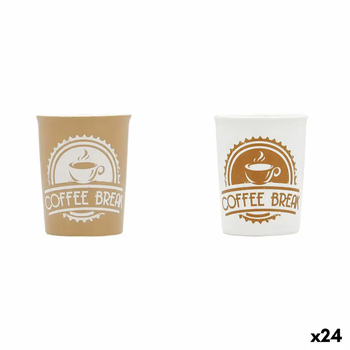Tasse quid coffee break ceramique multicouleur 100 ml 24 unites _6232. Votre Destination de Choix: DIAYTAR COTE D'IVOIRE - Où l'Authenticité Rencontre la Commodité. Faites l'expérience de magasiner en ligne pour des articles qui incarnent la richesse culturelle et la modernité du Côte d'Ivoire.