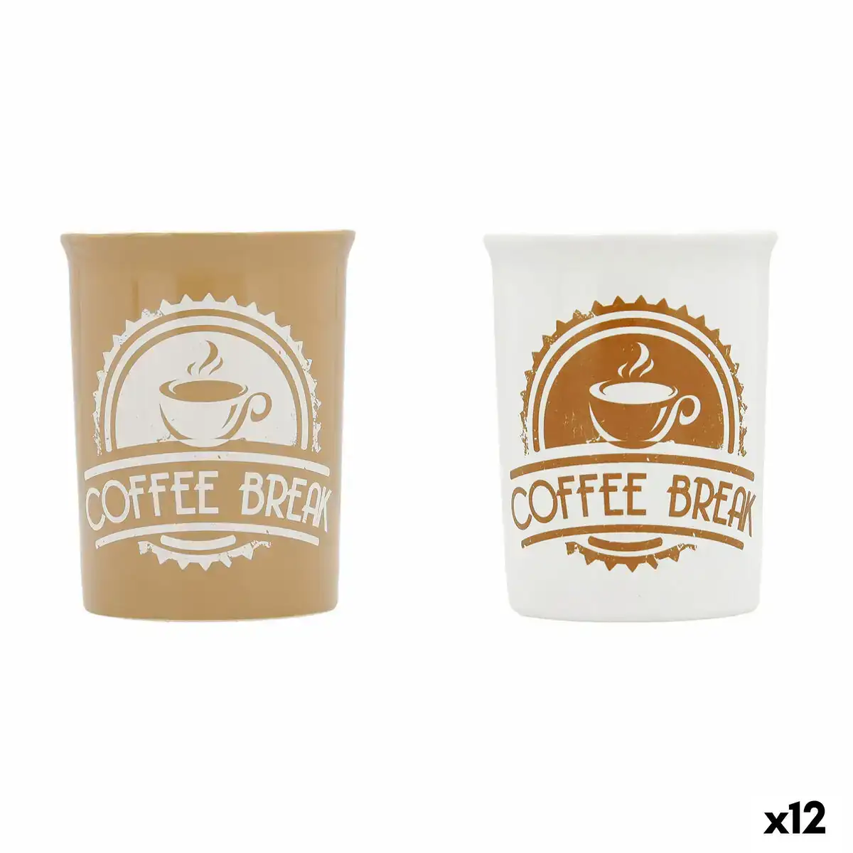 Tasse quid coffee break ceramique multicouleur 240 ml 12 unites _6474. DIAYTAR COTE D'IVOIRE - Votre Plateforme pour un Shopping Inspiré. Explorez nos offres variées et découvrez des articles qui stimulent votre créativité et embellissent votre vie.