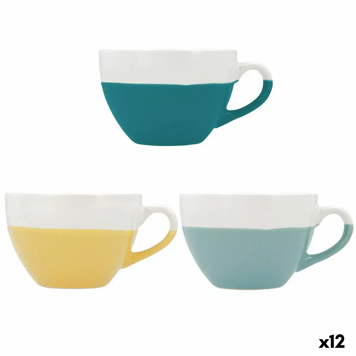 Tasse quid viba ceramique bicolore 450 ml 12 unites _7504. Bienvenue sur DIAYTAR COTE D'IVOIRE - Là où le Shopping Devient une Aventure. Explorez notre catalogue et dénichez des trésors qui élargiront votre horizon shopping.
