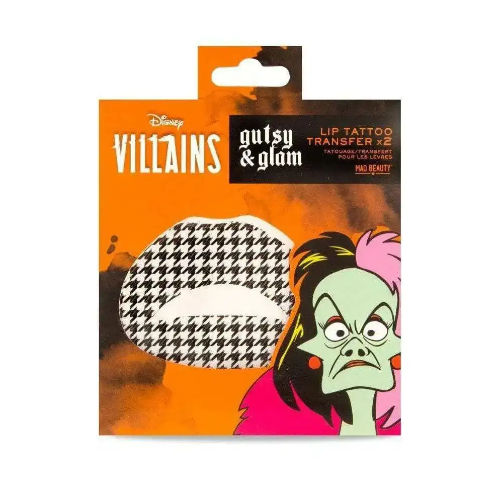 Tatouages temporaires mad beauty disney villains cruella levres_7302. DIAYTAR COTE D'IVOIRE - Votre Portail Vers l'Exclusivité. Explorez notre boutique en ligne pour trouver des produits uniques et exclusifs, conçus pour les amateurs de qualité.