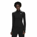 Tee shirt manches longues femme ziper 3 4 adidas hyperglam noir_8317. DIAYTAR COTE D'IVOIRE - Là où Chaque Produit Est une Trouvaille. Explorez notre sélection minutieuse et découvrez des articles qui correspondent à votre style de vie et à vos aspirations.