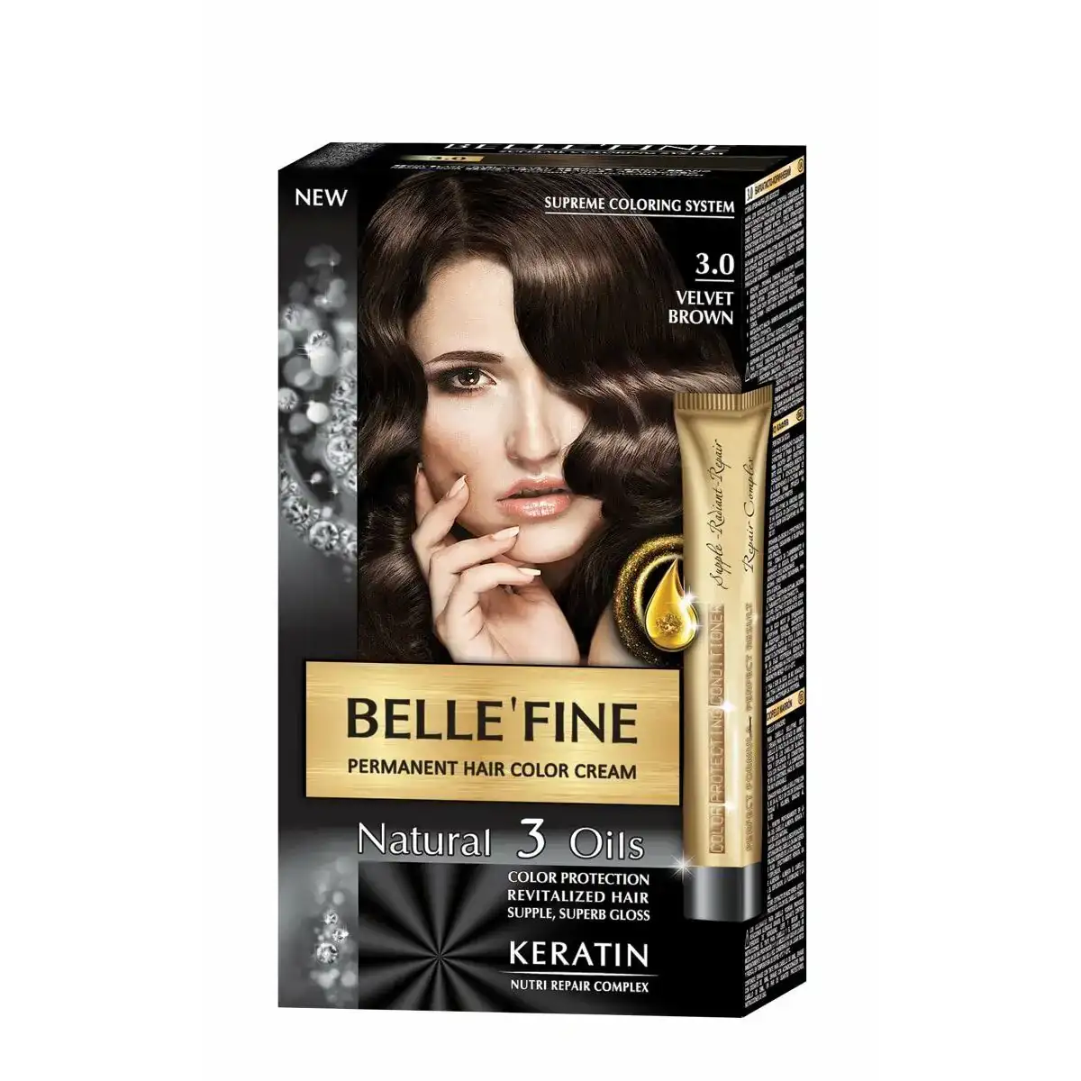 Teinture permanente belle fine no 3 0 marron 30 ml _5563. Bienvenue chez DIAYTAR COTE D'IVOIRE - Où le Shopping Devient un Voyage. Explorez notre plateforme pour dénicher des produits uniques, racontant l'histoire et l'âme du Côte d'Ivoire.