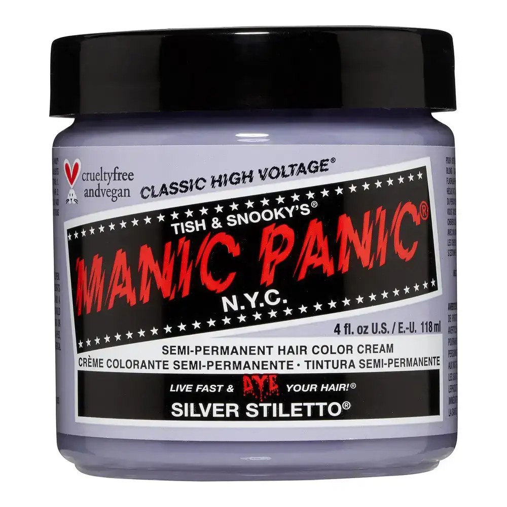 Teinture permanente classic manic panic 612600110067 silver stiletto 118 ml _9022. DIAYTAR COTE D'IVOIRE - Où l'Élégance Rencontre l'Authenticité. Naviguez à travers notre boutique en ligne et choisissez des produits qui incarnent le style et la tradition du Côte d'Ivoire.