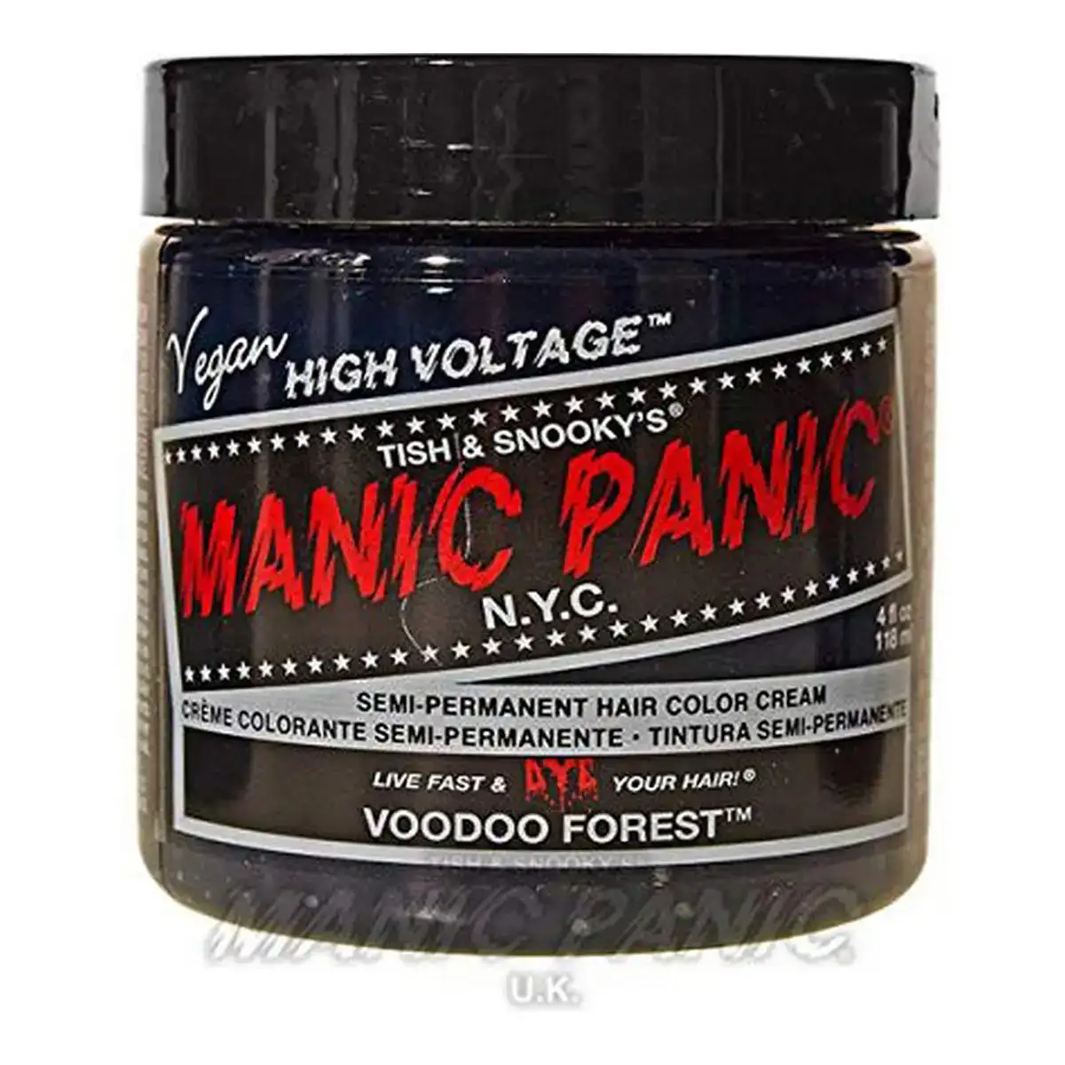 Teinture permanente classic manic panic 612600110517 voodoo forest 118 ml _1234. DIAYTAR COTE D'IVOIRE - L'Art de Vivre le Shopping Authentique. Découvrez notre boutique en ligne et trouvez des produits qui célèbrent la culture et l'héritage du Côte d'Ivoire.
