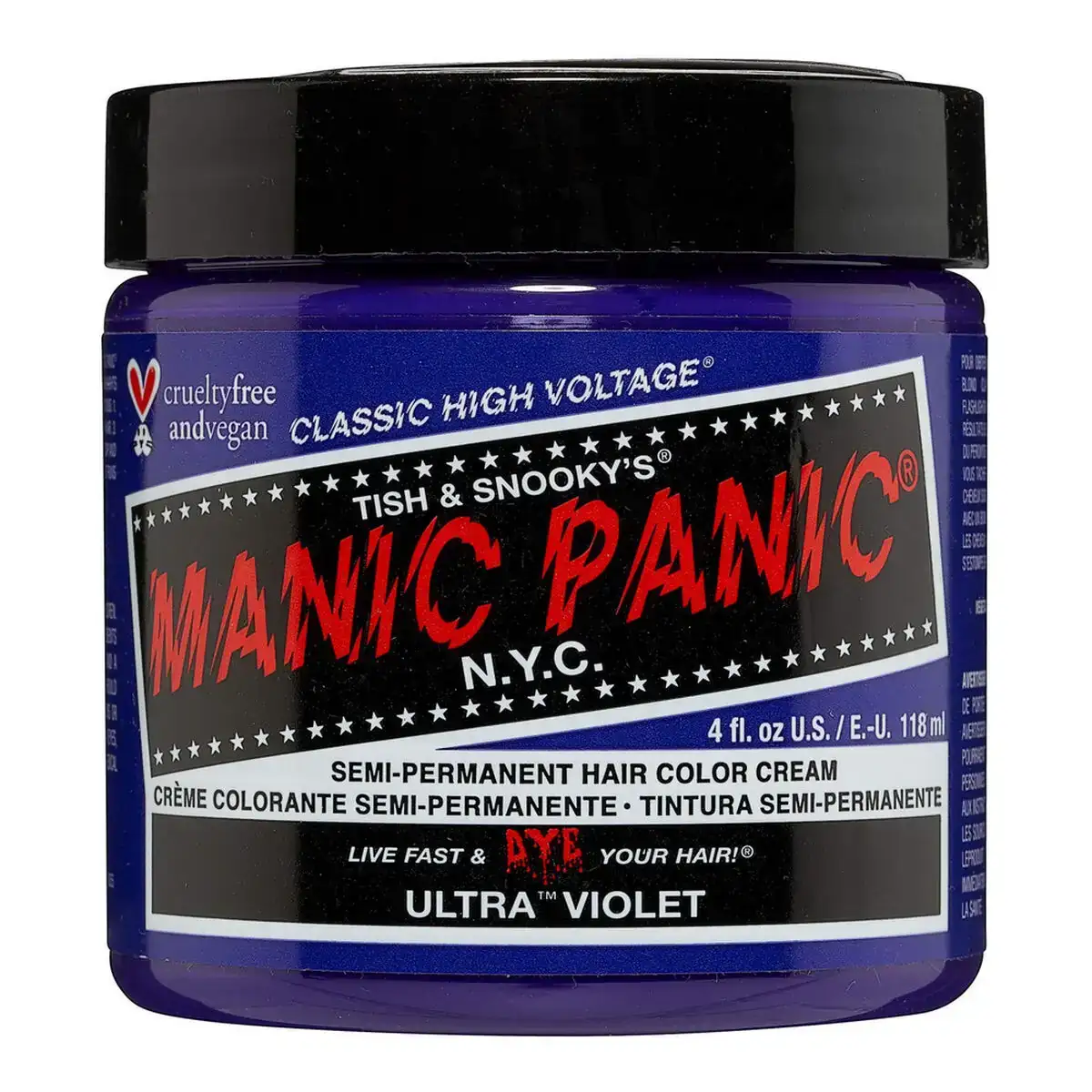 Teinture permanente classic manic panic ultra violet 118 ml _8936. DIAYTAR COTE D'IVOIRE - Votre Plateforme Shopping de Confiance. Naviguez à travers nos rayons et choisissez des produits fiables qui répondent à vos besoins quotidiens.