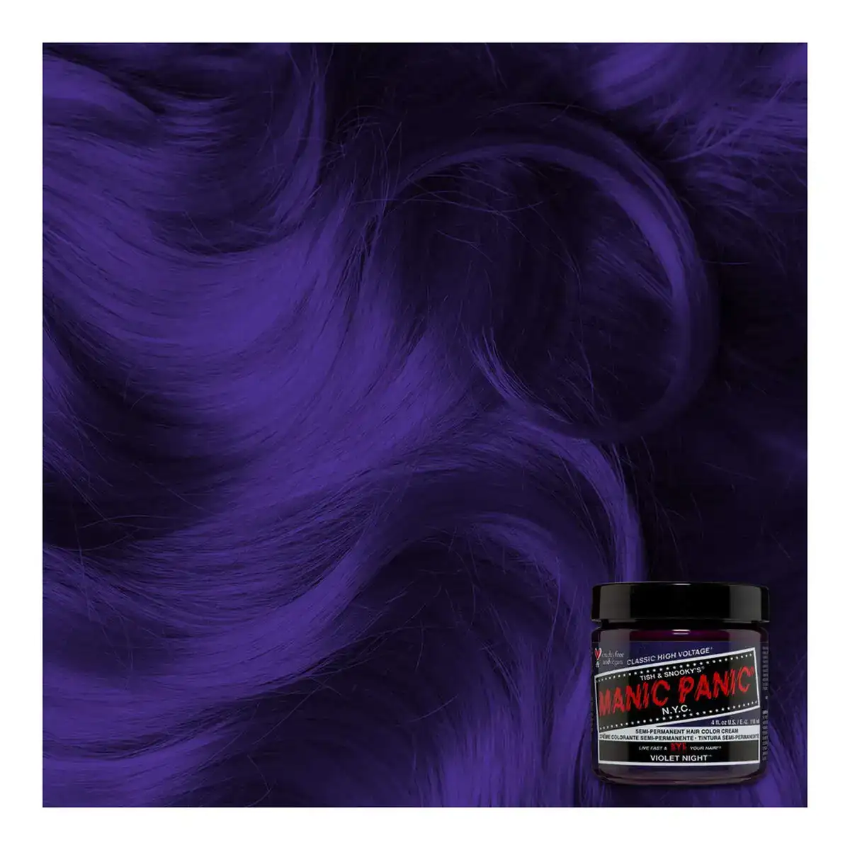 Teinture permanente classic manic panic violet night 118 ml _5334. DIAYTAR COTE D'IVOIRE - Où Choisir Devient une Découverte. Explorez notre boutique en ligne et trouvez des articles qui vous surprennent et vous ravissent à chaque clic.