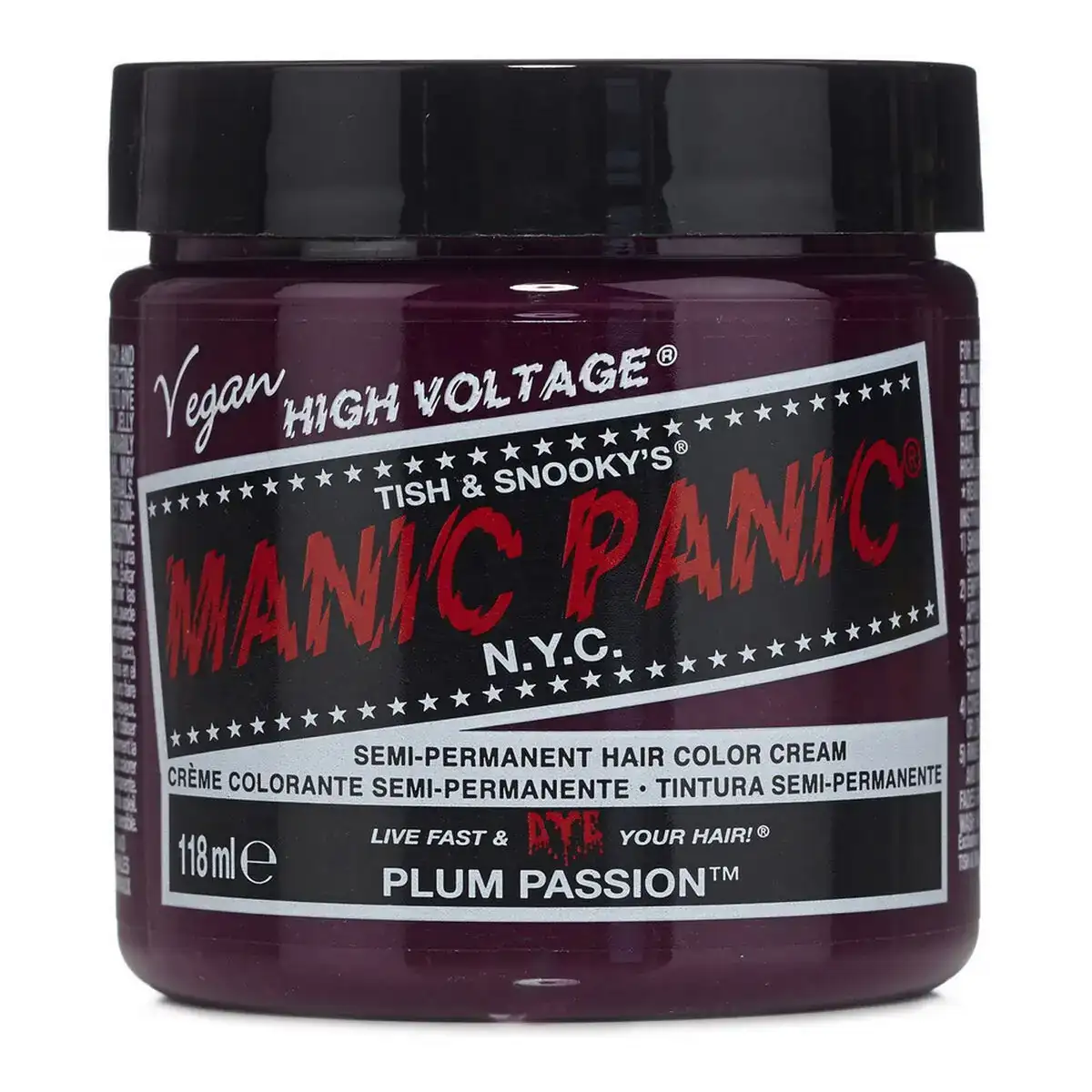 Teinture permanente manic panic classic plum passion 118 ml _4126. DIAYTAR COTE D'IVOIRE - Là où Choisir est une Célébration de l'Artisanat. Explorez notre gamme variée et choisissez des produits qui incarnent la tradition et le talent des artisans du Côte d'Ivoire.